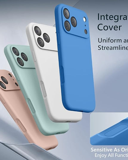FireNova Magnetic for iPhone 17 Pro Max Case, Compatible with MagSafe, [Integrated Silicone Camera Control Button] [Camera Protection] Anti-Scratch Microfiber Lining Phone Case, 6.9", Blue