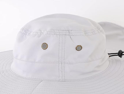 Home Prefer UPF50 Mens Sun Hat with Neck Flap Quick Dry UV Protection Cap Womens Wide Brim Fishing Hat Neck Flap Beach Garden
