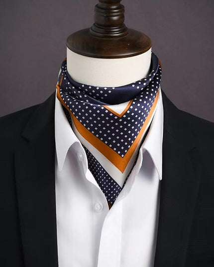 ANDANTINO 100% Real Mulberry Silk Scarf -21'' x 21''- Lightweight Neckerchief –Women Men Small Square Digital Printed Scarves