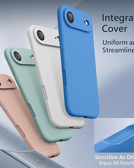 FireNova Magnetic for iPhone Air Case, Compatible with MagSafe, [Integrated Silicone Camera Control Button] [Camera Protection] Microfiber Lining Phone Case for iPhone 17 Air, 6.5", Blue