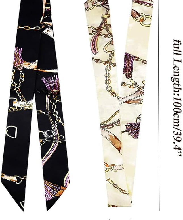 kcctoo 2/6/10Pack Scarf Bags for Women Handbag Scarfs Band Hair Neck Scarves Fashion Gifts