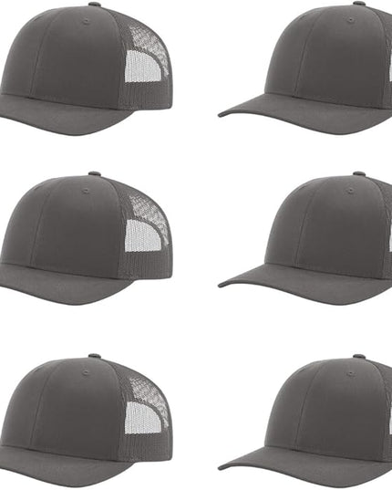Richardson 112 Classic Six-Panel Adjustable Snapback Trucker Cap | Bulk Packs Available