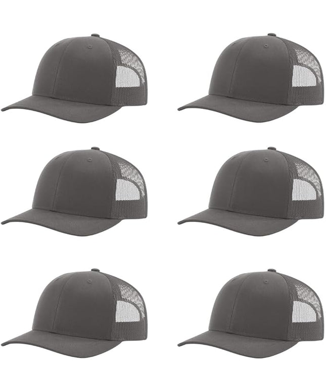 Richardson 112 Classic Six-Panel Adjustable Snapback Trucker Cap | Bulk Packs Available
