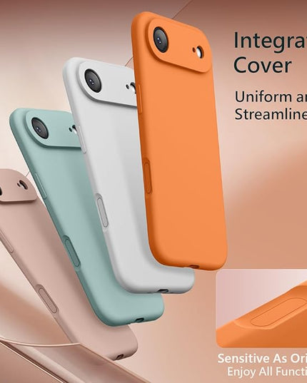 FireNova Magnetic for iPhone Air Case, Compatible with MagSafe, [Integrated Silicone Camera Control Button] [Camera Protection] Microfiber Lining Phone Case for iPhone 17 Air, 6.5", Orange