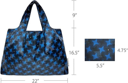 allydrew Large Foldable Tote Nylon Reusable Grocery Bags