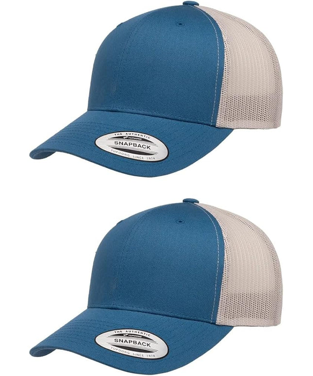 Yupoong Classic Premium Mesh 6 Panel Retro Trucker Cap | Mid Profile Snapback | OSFA | Bulk Pack Available