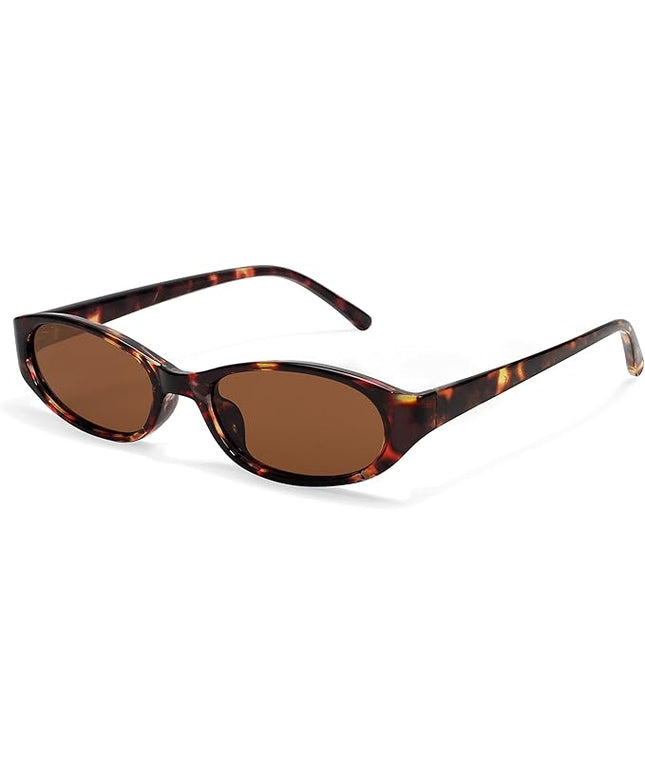 Retro Oval Sunglasses for Women 2026 90s Small Chic Cat Eye Sun Glasses Sunnies Lightweight Shades