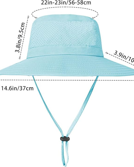 ZOORON Boonie Hat UPF 50+ Cooling Sun Hat for Men and Women,Wide Brim Bucket Hats with UV Protection for Safari Hiking Beach