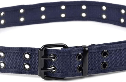 Boxed Gifts Parquet Casual Canvas Belt - Double Hole, Double Grommets for Men & Women