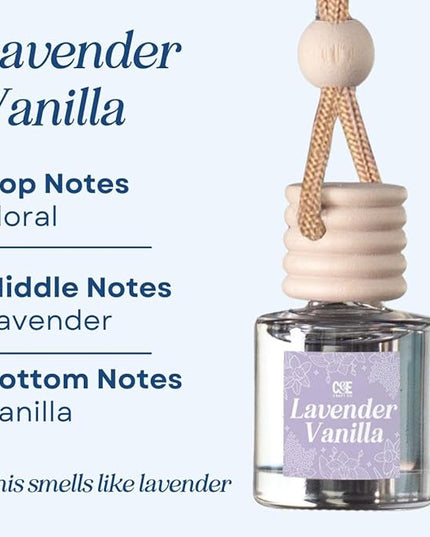 CANDECraftCo Car Air Hanging Fragrance Oil, Car Auto Freshener for Essential Oils, Scents Fragrance Aromatherapy Automobile Diffuser, Long Lasting (Cactus Bloom + Lavender Vanilla)