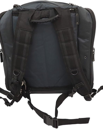 TRANSPACK COMPETITION TRV Ballistic Pro Unisex Water-Resistant 59L Ski/Snowboard Boot Helmet Goggles & Gear Backpack Bag, Ocean W/Charcoal