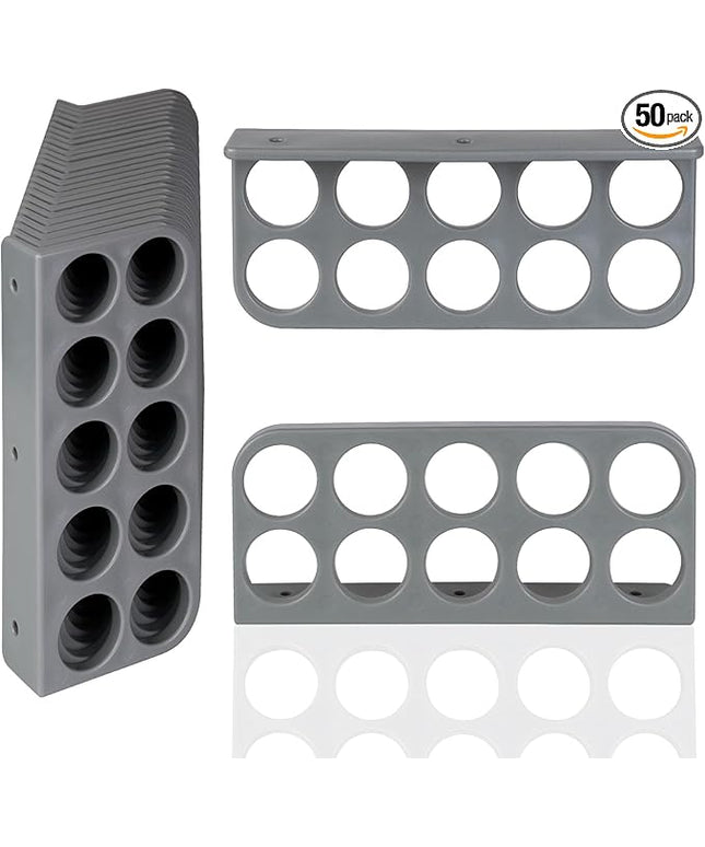 50Pack Cable Chase Wire Bracket,Cable Chase Bracket Support Organizer for NMB,Wire Stackers Keep Electrical Cord Tidy Clean&Save Time Space Labor,1" with 10-Hole Design