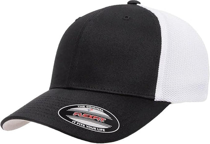 Flexfit 6511 Fitted Mid-Profile Stretchable Mesh Panels Trucker Cap | Bulk Pack Available