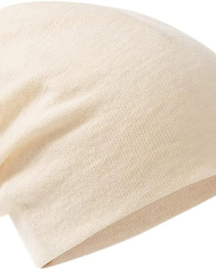 Villand 100% Merino Wool Beanie Hat for Women and Men with Gift Bag, Double-Layered Wool Hat, Knitted Ski Cap for Winter