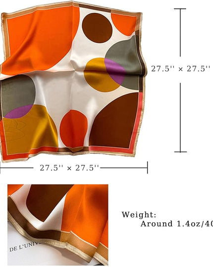 Satin Bandana Headscarf for Women Silky Hair Scarves for Fashion Lightweight