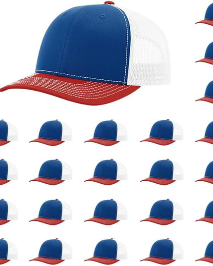 Richardson 112 Classic Six-Panel Adjustable Snapback Trucker Cap | Bulk Packs Available
