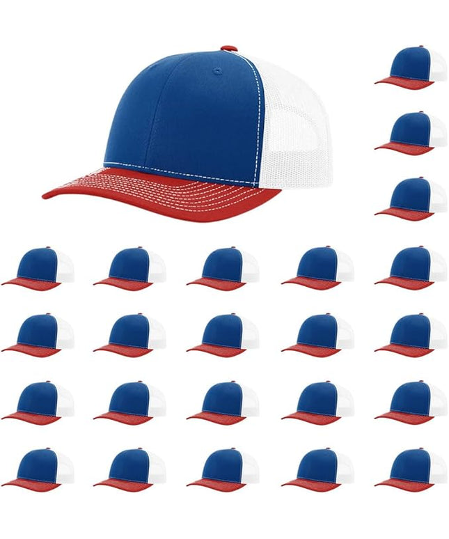Richardson 112 Classic Six-Panel Adjustable Snapback Trucker Cap | Bulk Packs Available