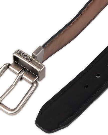 Columbia Men's 2-in-1 Reversible Casual Leather Belt for Versatile Everyday Style