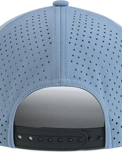 VOBOOM Men Quick Dry Baseball Cap Laser Cut Mesh Ball Curved Brim Snapback Hat