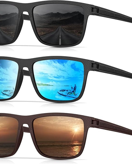 Sunglasses-Men Polarized Mens Sunglasses: Classic Women Sun Glasses UV Protection for Fishing Driving Golf