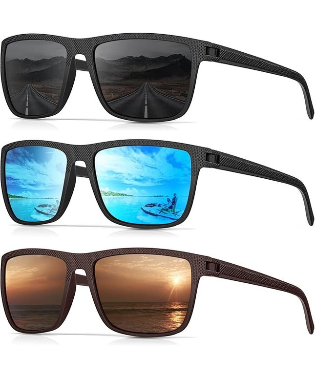 Sunglasses-Men Polarized Mens Sunglasses: Classic Women Sun Glasses UV Protection for Fishing Driving Golf