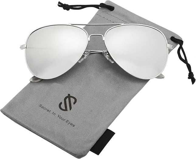 SOJOS Classic Aviator Polarized Sunglasses for Men Women Vintage Retro Style