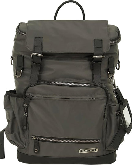 Grand Prix Deluxe Equestrian Backpack, Durable Water-Repellent Riding Gear Bag with Boot Compartment and Organizer Pockets, Dark Gray