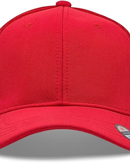 [2 Pack] Hybrid Stretch-Fitted Trucker Cap, Baseball Cap with Air Mesh
