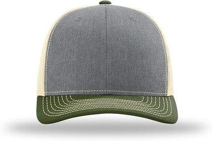 Richardson 112 Trucker Hat - Premium Adjustable Snapback Hat - Structured Six Panel Richardson Blank Caps