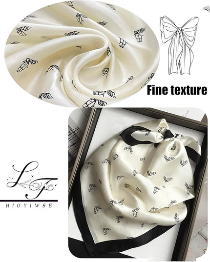 Satin Bandanas Head Scarf For Women Hair Scarves Accessories Lightweight Fashion Wrap Neck Silk Sleeping Headscarf