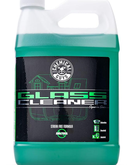 Chemical Guys CLD_202 Signature Series Glass Cleaner (Works on Glass, Windows, Mirrors, Navigation Screens & More; Car, Truck, SUV and Home Use), Ammonia Free & Safe on Tinted Windows, 128 fl oz