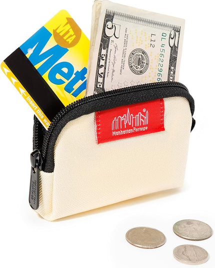 Manhattan Portage Coin Purse With Zipper Closure Pouch Eclectic Colors Credit Card ID Card Jewelry Keys Water Resistant Gift 1000D CORDURA® Everyday Carry