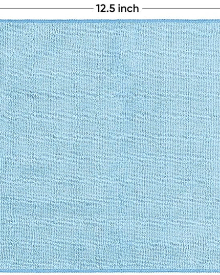 HOMEXCEL Blue Microfiber Cleaning Cloth 6 Pack 12.5 x 12.5 inch Microfiber Towels for Cars Ultra Absorbent Car Washing Cloth Lint Free Streak Free Cleaning Rags for Car, Kitchen Window
