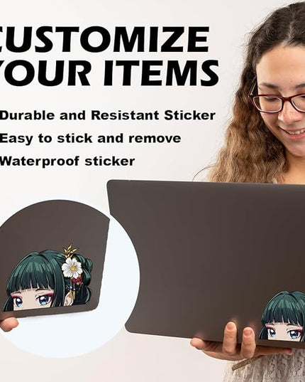 The Court Herbalist Diaries MaoMao Jinshi Anime Manga Decal Stickers for Cars Laptop Skateboard Wall Decor UV Resistant (MaoMao)