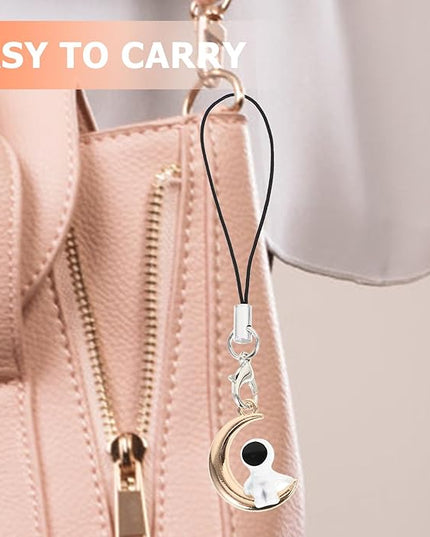 Cartoon Astronaut Phone Hanging Charms Phone Case Chain Key Chain Pendant