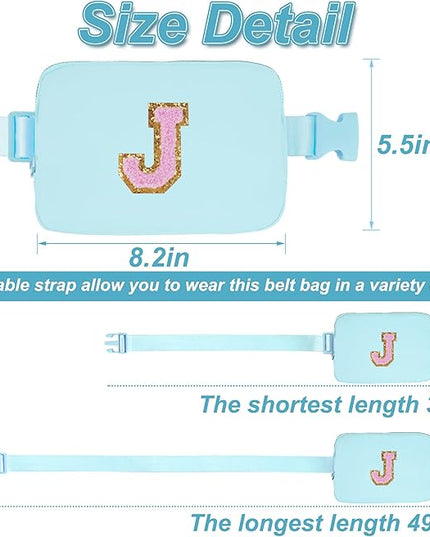 Uygafly Birthday Gifts for 6 7 8 9 10 11 12 13 Year Old Girls,Belt Bag for Women Girls Fanny Pack Crossbody Bags for Kids,Fashion Waist Packs Cute Teen Trendy Stuff Travel Essentials | Blue,J