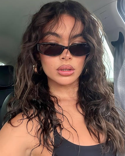 Retro Oval Sunglasses for Women 2026 90s Small Chic Cat Eye Sun Glasses Sunnies Lightweight Shades