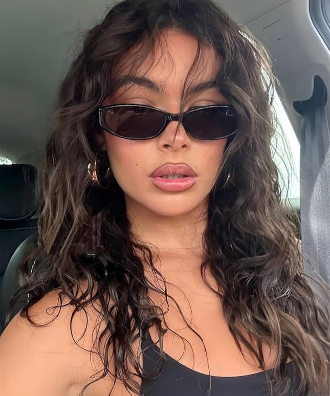 Retro Oval Sunglasses for Women 2026 90s Small Chic Cat Eye Sun Glasses Sunnies Lightweight Shades