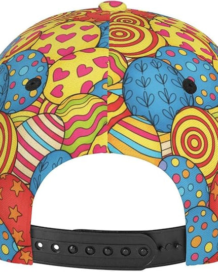 Easter Baseball Cap,Rabbit Eggs Baseball Hat,Fashion Snapback Hats Outdoor Trucker Hat for Women Men