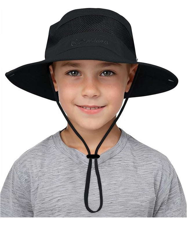 Century Star Outdoor Kids Sun Hat UPF 50+ Quick Dry Adjustable Bucket Hat Windproof Waterproof Beach Fishing Safari Hat