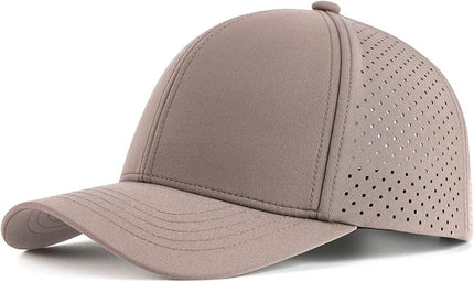 VOBOOM Men Quick Dry Baseball Cap Laser Cut Mesh Ball Curved Brim Snapback Hat