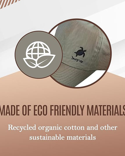 Baseball Cap with Adjustable Buckle Closure - Regular Fit Baseball Hat for Men & Women - Stylish Recycled Cotton Cap