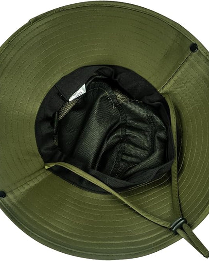 Cooling Sun Hat for Men Women,Wide Brim Bucket Hat Foldable Boonie Hat for Fishing Hiking Garden Safari Beach
