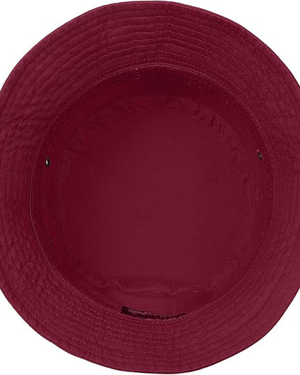 Falari Men Women Unisex Cotton Bucket Hat 100% Cotton Packable for Travel Fishing Hunting Summer Camp