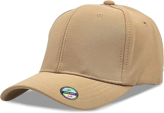 [2 Pack] Hybrid Stretch-Fitted Trucker Cap, Baseball Cap with Air Mesh