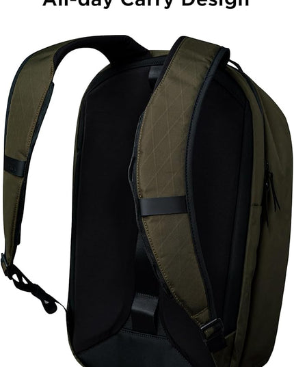 ALPAKA Metro Backpack Pro for Men - Fits 15.6" Laptop Business Travel Backpack with YKK Zippers, MOD Key Leash & Luggage Pass-through, Weatherproof X-pac Material Work Bag(Olive Green)