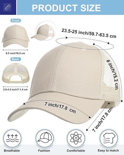Coume Mesh Trucker Hats Bulk Sublimation Blank DIY Baseball Unisex Caps for Business Embroidery Sport Party Gift