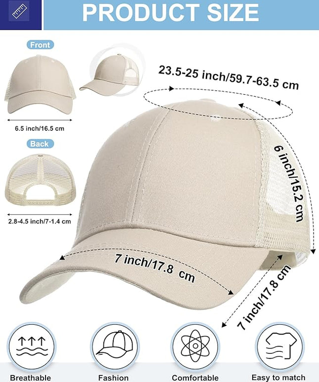 Coume Mesh Trucker Hats Bulk Sublimation Blank DIY Baseball Unisex Caps for Business Embroidery Sport Party Gift