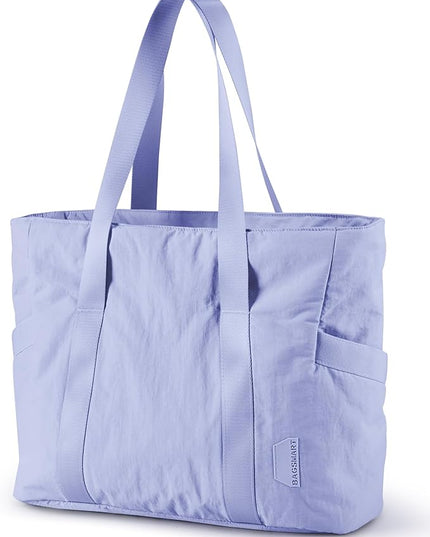 BAGSMART Tote Bag for Women, Tote Bag with Zipper Work Tote with Compartments Nurse Shoulder Hanbag for Travel, Gym