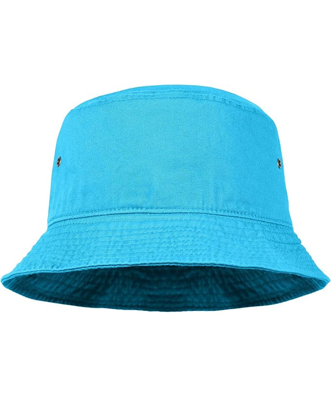 Falari Men Women Unisex Cotton Bucket Hat 100% Cotton Packable for Travel Fishing Hunting Summer Camp
